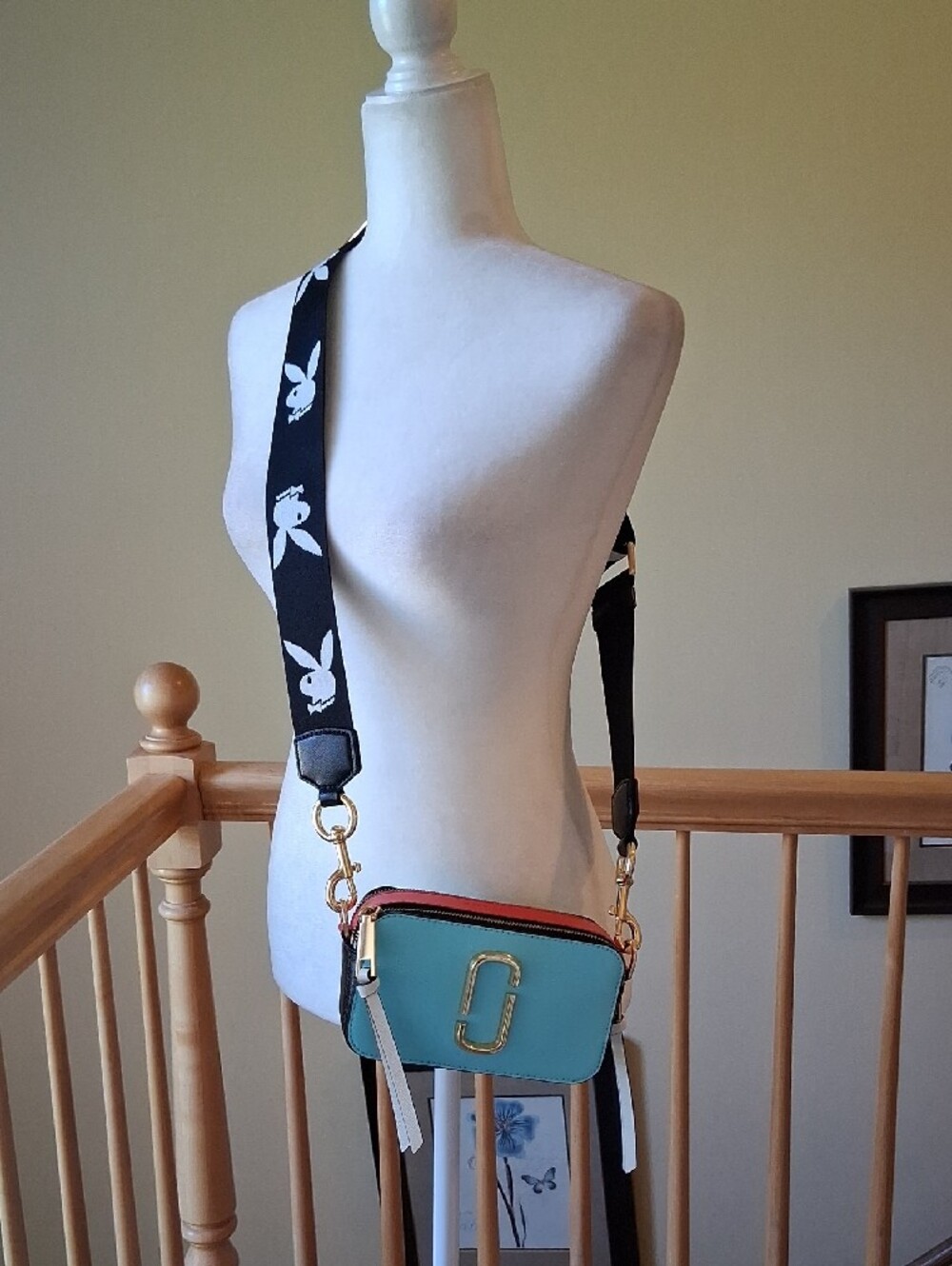 Marc Jacobs X Playboy Collab Snapshot Camera Bag with Playboy Strap - Picture 1 of 15